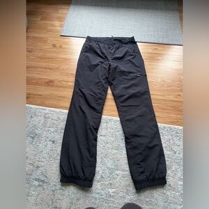 Eddie Bauer Black Lightweight Windbreaker Pants